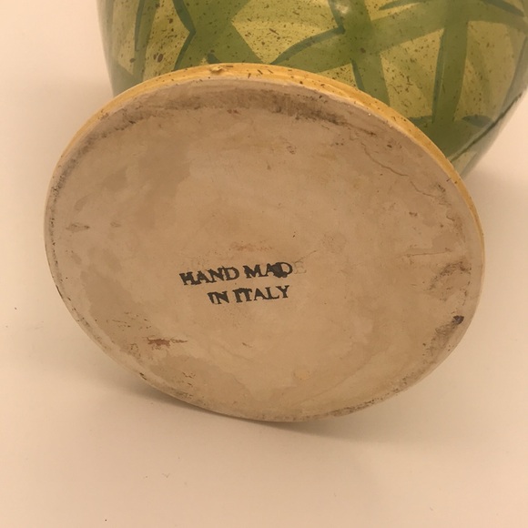 Vintage Large 10" Pottery Vase Made in Italy - Picture 3 of 8